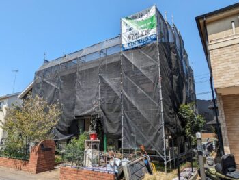 船橋市二和西で屋根・外壁塗装工事が着工しました🏠✨