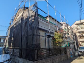 船橋市宮本で屋根・外壁塗装工事が着工しました✨