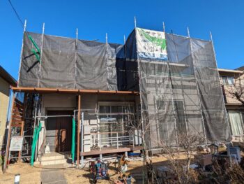 船橋市緑台で屋根・外壁塗装工事が着工しました🏠✨