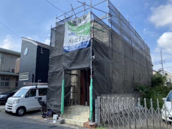 船橋市西習志野で屋根・外壁塗装が着工しました🏠✨