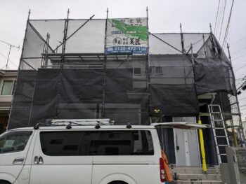 船橋市丸山で屋根・外壁塗装工事が着工しました🏠✨