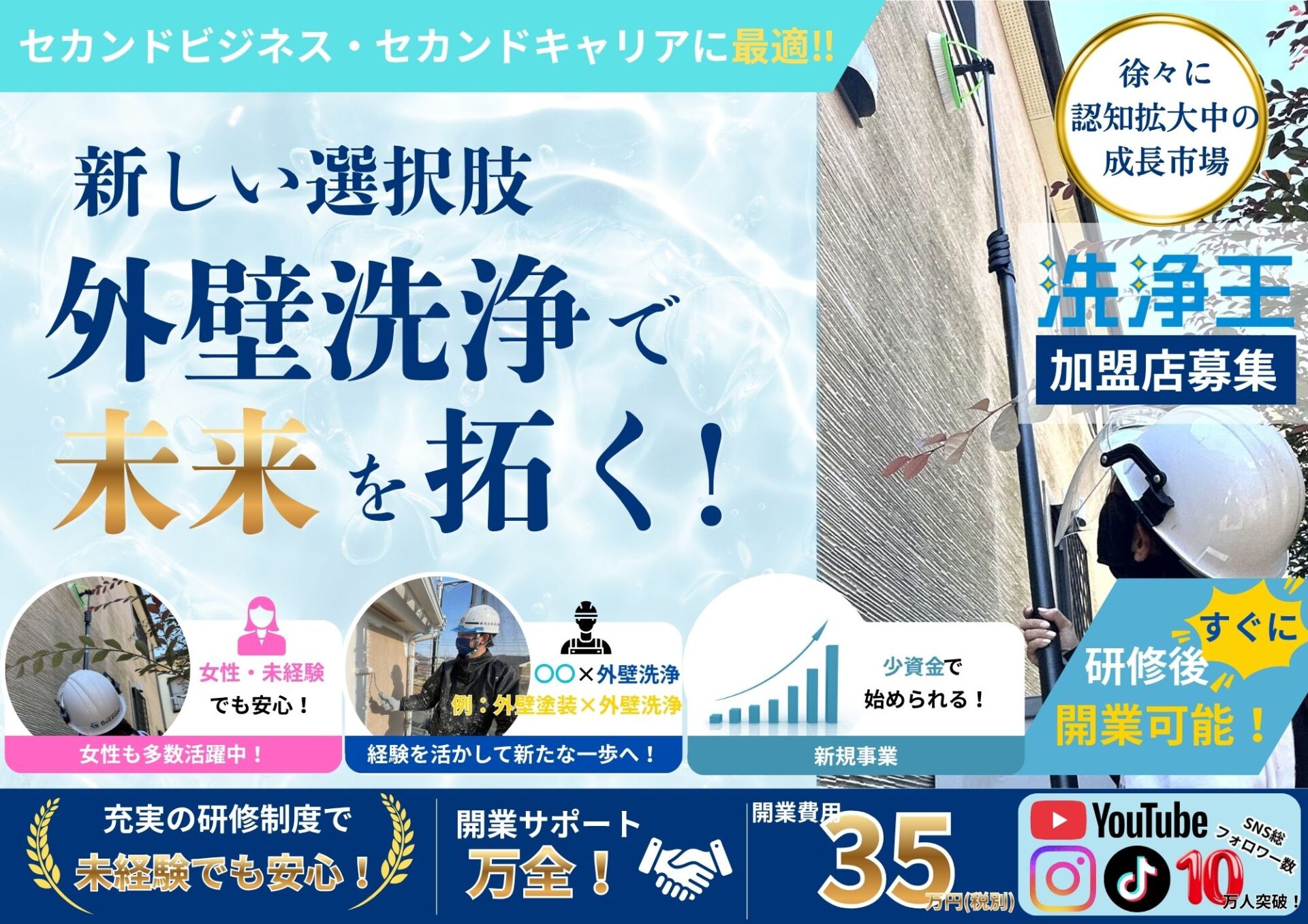 洗浄王加盟店募集中